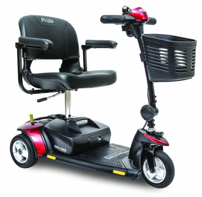 Pride Go Go Elite Traveller, 3 Wheel Scooter mobility  